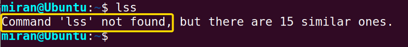 Spelling and Syntax-lss comamnd