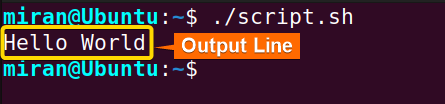 Running the script