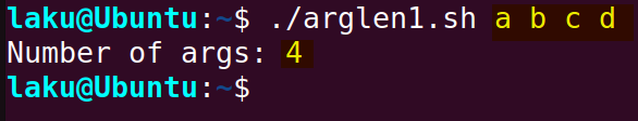 Getting the number of arguments in Bash script using $@
