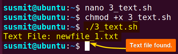The wildcard pattern has searched all the text files.