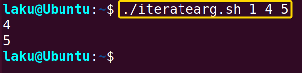 Iterating over input arguments except the first argument in Bash