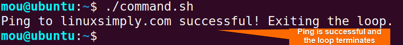 break while loop based on command
