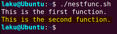 Calling a function inside another function