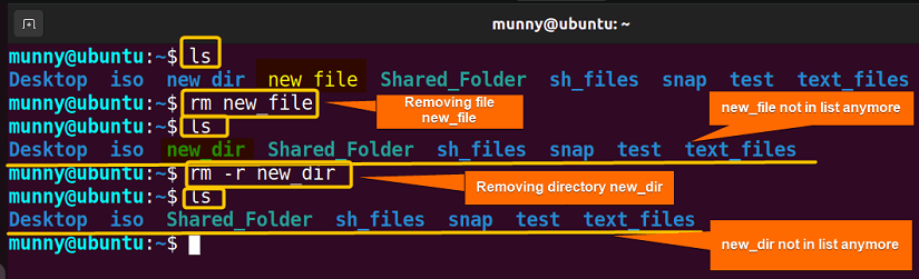 rm command