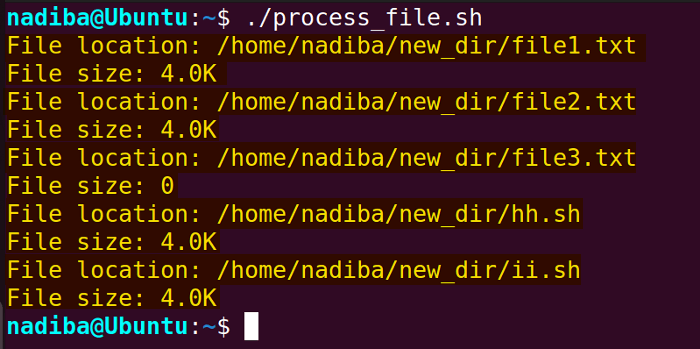 Processing files in a directory using for loop with an if statement in Bash