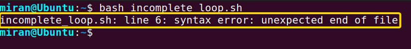 No Closing Parenthesis in Loop