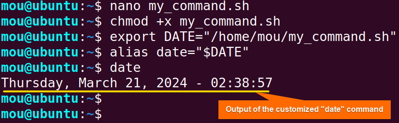 overriding commands by using environmental variable