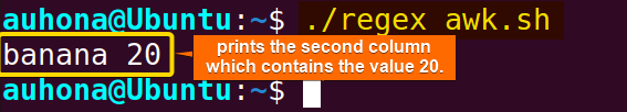 Using regex with "awk" to extract lines from a file.