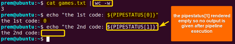 the pipestatus [1] rendering error