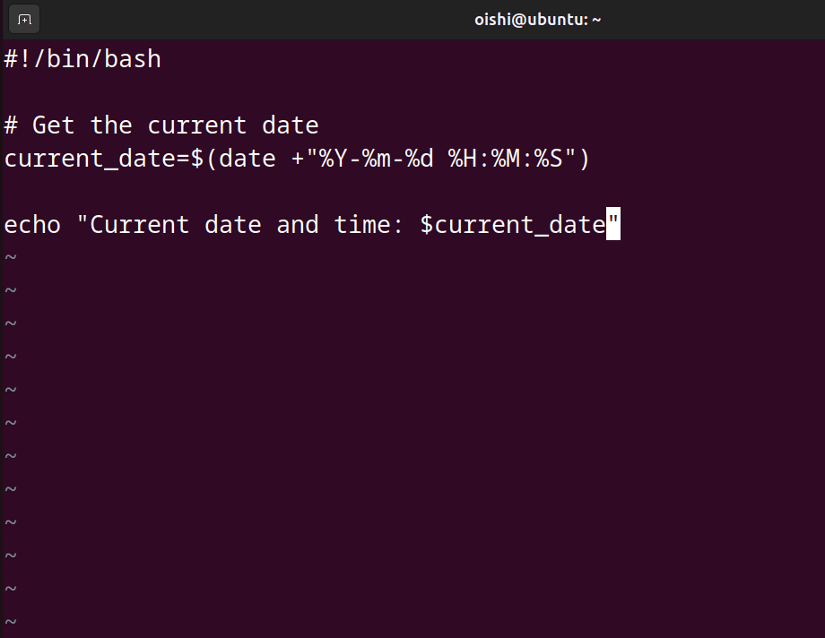 Vi terminal based text editor