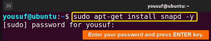 Installing the snap package manager in Linux