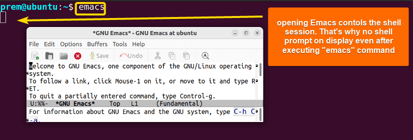 emacs active 