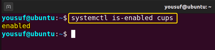 Checking enabled status of services