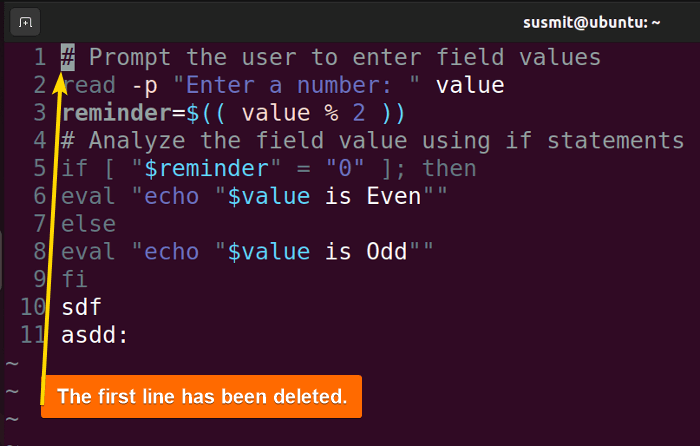 First line deleted.