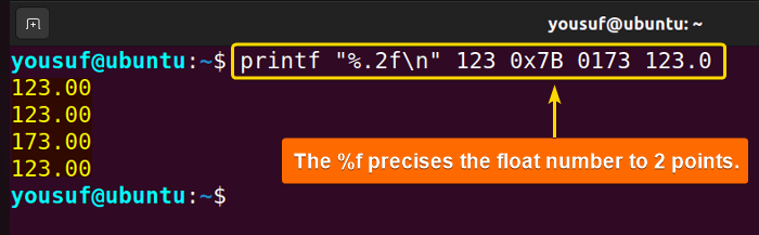 Limiting float values to 2 points using %.2f specifier with printf