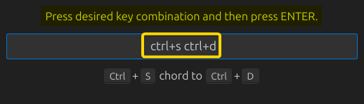Pressing the customize key