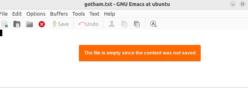 emacs exit without saving 
