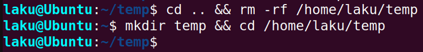 Removing entire directory and recreate it again to avoid argument list too long in Bash