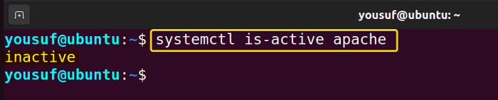 Checking active status of services