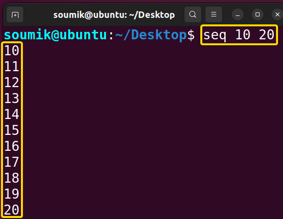 Sequence with both upper & lower limit