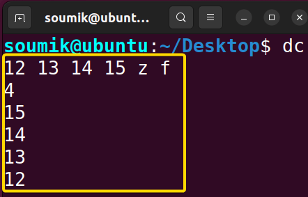 Counting number of stack element